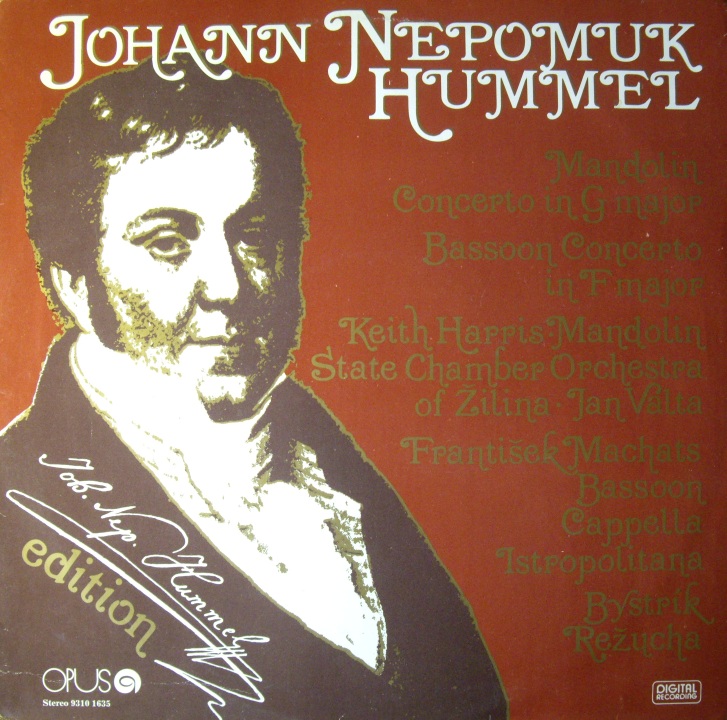Класическая Музыка	Johann Nepomuk Hummel	1987	Czechoslovakia	nm-nm	Цена	500 ₽

