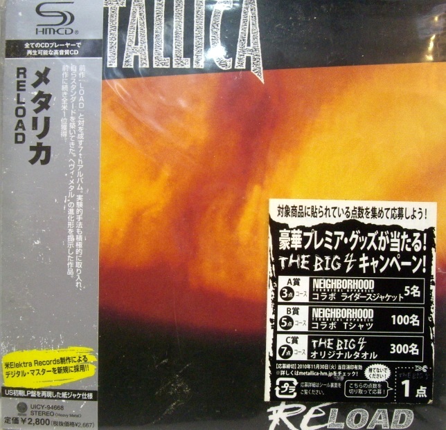 METALLICA	Reload	1997	Japan mini LP	Цена	4 700 ₽
